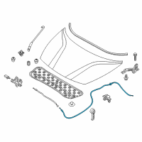 OEM 2018 Kia Rio Cable Assembly-Hood Latch Diagram - 81190H9000