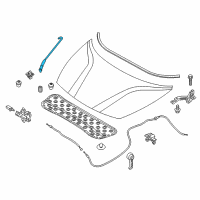 OEM 2019 Kia Rio Rod Assembly-Hood Stay Diagram - 81170H8000