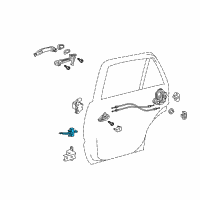 OEM Toyota 4Runner Check Assembly, Rear Door Diagram - 68630-60140