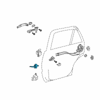 OEM 2022 Lexus GX460 Check Assy, Rear Door Diagram - 68630-60140