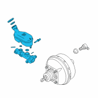 OEM Chevrolet Uplander Cylinder Asm, Brake Master Diagram - 19209193