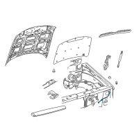 OEM 2010 Mercury Mountaineer Release Cable Diagram - 6L2Z-16916-A