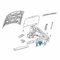 OEM 2007 Ford Explorer Latch Diagram - 6L2Z-16700-AA