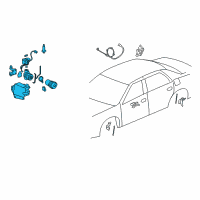 OEM 2006 Buick Lucerne Compressor Asm-Auto Level Control Air Diagram - 25806015