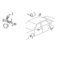 OEM 2008 Buick Lucerne Front Sensor Diagram - 25767359