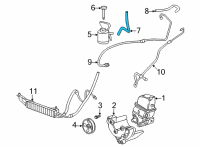 OEM 2019 Chevrolet Express 2500 Power Steering Suction Hose Diagram - 84365987