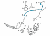 OEM 2020 Chevrolet Express 2500 Upper Pressure Line Diagram - 84488425