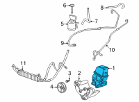 OEM 2019 GMC Savana 2500 Power Steering Pump Diagram - 84394612