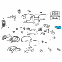 OEM 2003 Lexus RX300 Switch, Seat Memory Diagram - 84927-48010