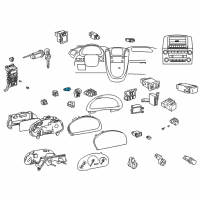 OEM 2004 Toyota Matrix Stoplamp Switch Diagram - 84340-04030