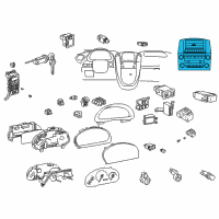 OEM Lexus RX300 Switch Assy, Center Cluster Integration Diagram - 84010-48030-B0