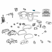 OEM 2002 Lexus RX300 Lamp Assy, Telltale Diagram - 83950-48010