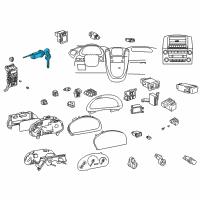 OEM 2001 Lexus RX300 Ignition Lock Cylinder Diagram - 6905748020