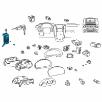 OEM 2003 Lexus RX300 Block Assy, Instrument Panel Junction Diagram - 82730-48022