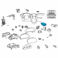 OEM Lexus Switch Assy, Hazard Warning Signal Diagram - 84332-48010