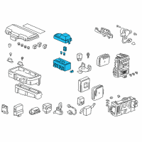 OEM 2000 Honda CR-V Box Assembly, Abs Fuse Diagram - 38230-S01-003