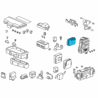 OEM 1998 Honda Accord System Unit, Multi Plex Control (Passenger Side) Diagram - 38850-S84-A23