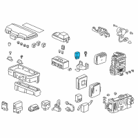 OEM 1998 Honda CR-V Relay Assembly, Power (4P) (12V No) (Mitsuba) Diagram - 39792-SP0-014