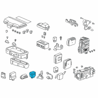 OEM Honda Accord Relay Assembly, Main Diagram - 39400-S84-003