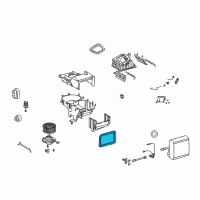 OEM 2000 Kia Sephia Seal-Evaporator Diagram - 1K2A161J05