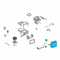 OEM 2001 Kia Sephia EVAPORATOR Diagram - 1K2A161J10A