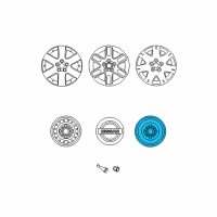 OEM 2009 Nissan Quest Spare Tire Wheel Assembly Diagram - 40300-5Z077