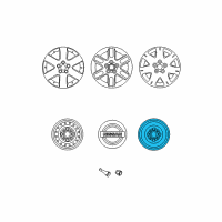 OEM 2004 Nissan Quest Spare Tire Wheel Assembly Diagram - 40300-5Z077