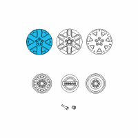 OEM 2009 Nissan Quest Aluminum Wheel Diagram - 40300-ZM71A