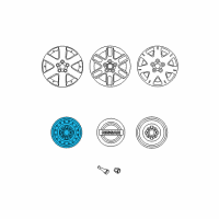 OEM Nissan Quest Wheel Assy-Disc Diagram - 40300-5Z017