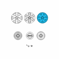 OEM 2009 Nissan Quest Disc Wheel Cap Diagram - 40315-ZM70A