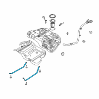 OEM 2017 Lincoln MKZ Tank Strap Diagram - DG9Z-9092-A