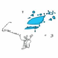 OEM 2017 Buick Verano Composite Headlamp Diagram - 23216004
