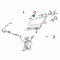 OEM 2020 Chevrolet Spark Headlamp Bulb Diagram - 13503385