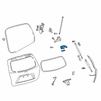 OEM 2013 Toyota Highlander Hinge Diagram - 68810-0E120