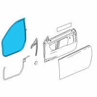 OEM 2019 Chevrolet Camaro Weatherstrip On Body Diagram - 84160281