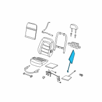 OEM 2005 Mercury Mountaineer Seat Back Heater Diagram - 4L2Z-14D696-AA