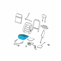 OEM Mercury Seat Cushion Pad Diagram - 3L2Z-78632A22-AA