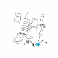 OEM 2005 Ford Explorer Seat Heater Cushion Diagram - 4L2Z-14D696-AB