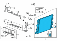 OEM 2020 Cadillac CT4 Radiator Diagram - 84511252