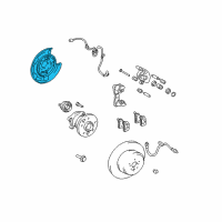 OEM Lexus RX350 Plate Sub-Assy, Parking Brake, LH Diagram - 46504-0E010