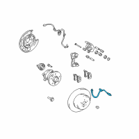 OEM 2005 Toyota Highlander Brake Hose Diagram - 90947-02F63