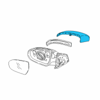 OEM Kia SCALP-Outside Rear View Mi Diagram - 87613D9000