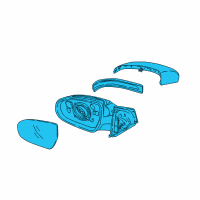 OEM 2022 Kia Sportage Outside Rear View Mirror Assembly, Right Diagram - 87620D9110