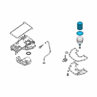 OEM 2005 BMW 645Ci Oil Filter Element Set Diagram - 11-42-7-511-161