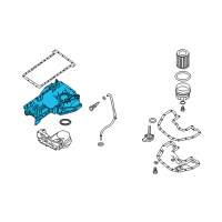 OEM 2007 BMW 750Li Upper Oil Pan Diagram - 11-13-7-589-687