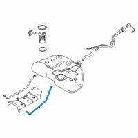 OEM 2020 Nissan Altima Band Assy-Fuel Tank, Mounting Diagram - 17407-6CA0A