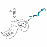 OEM 2022 Nissan Altima Tube Assy-Filler Diagram - 17221-6CA0A