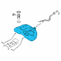 OEM 2022 Nissan Altima Fuel Tank Assembly Diagram - 17202-6CA0A