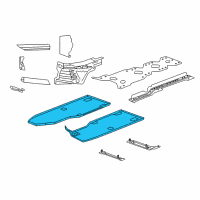 OEM 2017 Chevrolet Corvette Floor Pan Diagram - 84509129