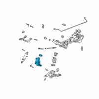 OEM 2002 Pontiac Aztek Rear Steering Knuckle Assembly (Lh) Diagram - 18060684